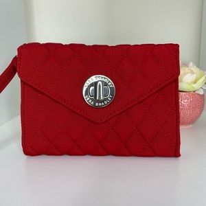 Vera Bradley Your Turn Smartphone Wristlet in Tango Red